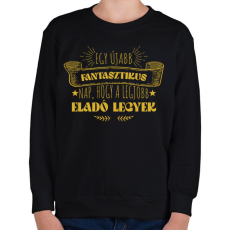 PRINTFASHION Legjobb eladó legyek - Gyerek pulóver - Fekete