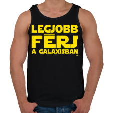PRINTFASHION Legjobb férj a Galaxisban Star Wars páros póló - Férfi atléta - Fekete atléta, trikó