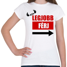 PRINTFASHION Legjobb férj - Női póló - Fehér női póló