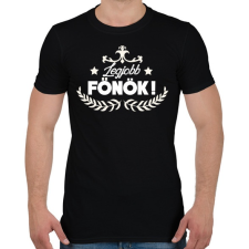 PRINTFASHION Legjobb főnök - Férfi póló - Fekete férfi póló