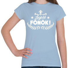 PRINTFASHION Legjobb főnök - Női póló - Világoskék