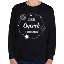 PRINTFASHION Legjobb gyerek a galaxisban - Gyerek pulóver - Fekete gyerek pulóver, kardigán