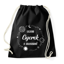 PRINTFASHION Legjobb gyerek a galaxisban - Sportzsák, Tornazsák - Fekete tornazsák