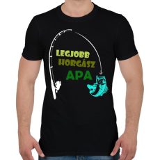 PRINTFASHION Legjobb horgász - Férfi póló - Fekete