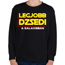 PRINTFASHION LEGJOBB JEDI A GALAXISBAN - Gyerek pulóver - Fekete gyerek pulóver, kardigán