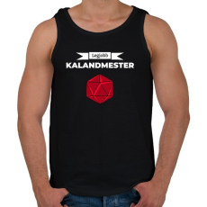 PRINTFASHION Legjobb Kalandmester - Férfi atléta - Fekete