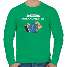 PRINTFASHION Legjobb Kalandmester II - Férfi pulóver - Zöld