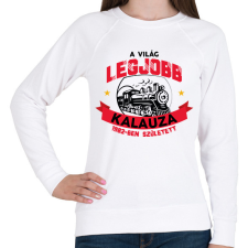 PRINTFASHION Legjobb kalauz - Évszámmal - Női pulóver - Fehér női pulóver, kardigán
