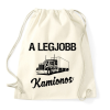 PRINTFASHION Legjobb kamionos - Sportzsák, Tornazsák - Natúr
