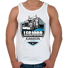 PRINTFASHION Legjobb kamionsofőr - Férfi atléta - Fehér