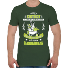 PRINTFASHION Legjobb kertész - Hónappal - Férfi póló - Katonazöld férfi póló