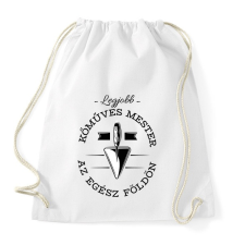 PRINTFASHION Legjobb kőműves mester az egész világon - Sportzsák, Tornazsák - Fehér tornazsák