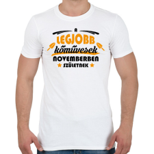 PRINTFASHION Legjobb kőművesek - Hónappal - Férfi póló - Fehér férfi póló