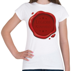 PRINTFASHION Legjobb könyvelő - Pecsét - Női póló - Fehér