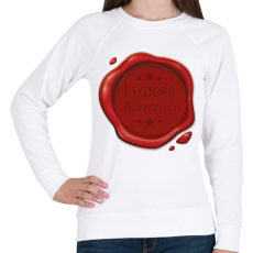 PRINTFASHION Legjobb könyvelő - Pecsét - Női pulóver - Fehér