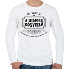 PRINTFASHION Legjobb könyvelő - póló - Férfi hosszú ujjú póló - Fehér férfi póló