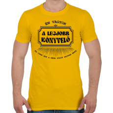 PRINTFASHION Legjobb könyvelő - póló - Férfi póló - Sárga