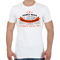 PRINTFASHION Legjobb könyvelőnek lenni nehéz - Férfi póló - Fehér