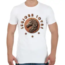 PRINTFASHION Legjobb lovas - Férfi póló - Fehér férfi póló
