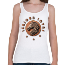 PRINTFASHION Legjobb lovas - Női atléta - Fehér