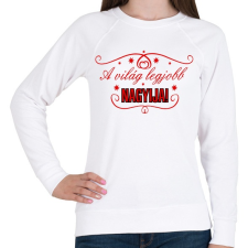 PRINTFASHION Legjobb Nagyi - Női pulóver - Fehér női pulóver, kardigán