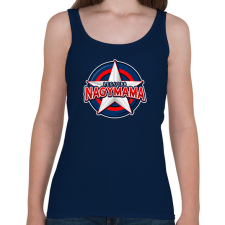 PRINTFASHION LEGJOBB NAGYMAMA - Női atléta - Sötétkék női trikó