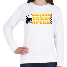 PRINTFASHION Legjobb taxis apuka - Női pulóver - Fehér