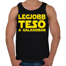 PRINTFASHION Legjobb Tesó a Galaxisban - Férfi atléta - Fekete