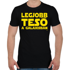 PRINTFASHION Legjobb Tesó a Galaxisban - Férfi póló - Fekete