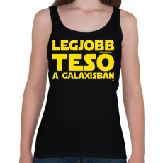 PRINTFASHION Legjobb Tesó a Galaxisban - Női atléta - Fekete