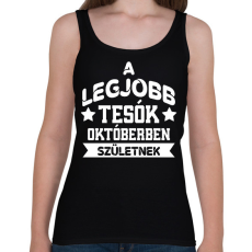 PRINTFASHION Legjobb tesó - Hónappal - Női atléta - Fekete