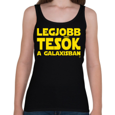 PRINTFASHION Legjobb tesók a Galaxisban Star Wars - Női atléta - Fekete női trikó