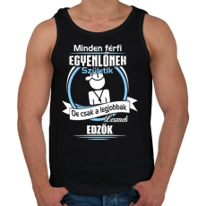 PRINTFASHION Legjobbak lesznek edzők - Férfi atléta - Fekete