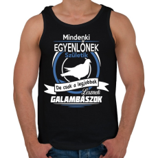 PRINTFASHION Legjobbak lesznek galambászok - Férfi atléta - Fekete