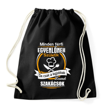 PRINTFASHION Legjobbak lesznek szakácsok - Sportzsák, Tornazsák - Fekete tornazsák