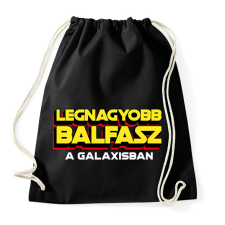 PRINTFASHION LEGNAGYOBB BALFASZ A GALAXISBAN - Sportzsák, Tornazsák - Fekete tornazsák