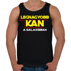 PRINTFASHION LEGNAGYOBB KAN A GALAXISBAN - Férfi atléta - Fekete