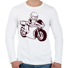 PRINTFASHION lego - Férfi hosszú ujjú póló - Fehér férfi póló