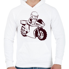 PRINTFASHION lego - Férfi kapucnis pulóver - Fehér férfi pulóver, kardigán