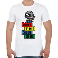 PRINTFASHION Lego PUBG - Férfi póló - Fehér férfi póló