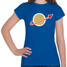 PRINTFASHION LEGO Space - Női póló - Királykék női póló