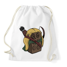 PRINTFASHION LegoLas - Sportzsák, Tornazsák - Fehér tornazsák