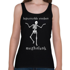 PRINTFASHION legrosszabb esetben meghalunk - Női atléta - Fekete