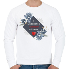 PRINTFASHION Legszebb nők február - Férfi pulóver - Fehér férfi pulóver, kardigán