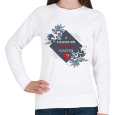 PRINTFASHION Legszebb nők január - Női pulóver - Fehér női pulóver, kardigán