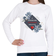 PRINTFASHION Legszebb nők szeptember - Női pulóver - Fehér