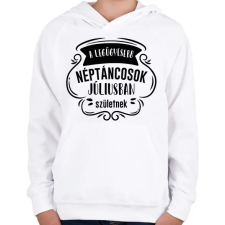 PRINTFASHION Legügyesebb néptáncosok - Hónappal - Gyerek kapucnis pulóver - Fehér gyerek pulóver, kardigán