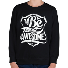 PRINTFASHION Légy kib@szott menő - Gyerek pulóver - Fekete gyerek pulóver, kardigán