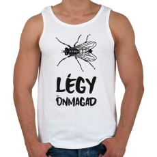 PRINTFASHION LÉGY ÖNMAGAD - Férfi atléta - Fehér