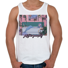 PRINTFASHION Légy önmagad - Férfi atléta - Fehér